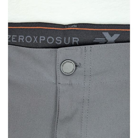 ZeroXposur Hybrid Shorts Mens 38 Black Utility Zip Pocket 4-Way Stretch UPF 50+ - Picture 9 of 10